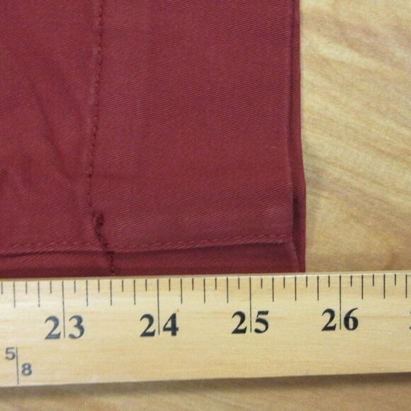 GLORIA VANDERBILT Wide Leg Tummy Control Crop Pants Sz 8 Red Rust Pull On NWT - Picture 11 of 12